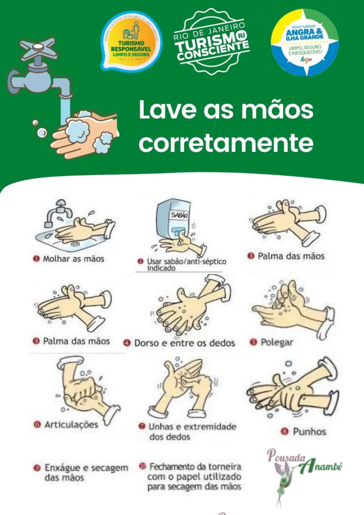 Lave as mãos corretamente